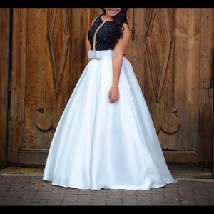 Black & White Ballgown Dress